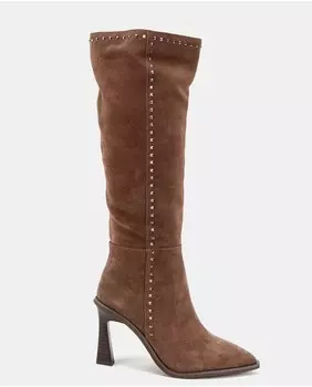 Женские кожаные ботинки с острым носком Alma en Pena, коричневый