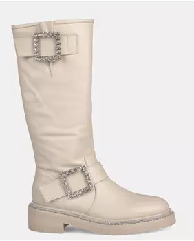 Женские кожаные ботинки с пряжкой Alma en Pena