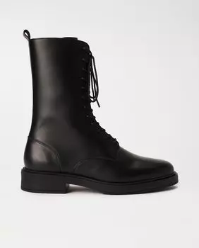 Женские кожаные ботинки в стиле милитари Salsa Jeans, черный