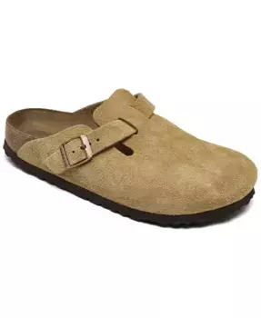 Женские кожаные клоги Boston из замши от Finish Line Birkenstock, коричневый