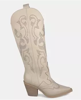 Женские кожаные ковбойские сапоги с острым носком Alma en Pena