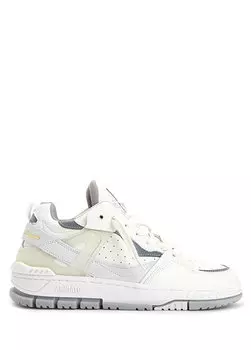 Женские кожаные кроссовки astro бело-серые Axel Arigato