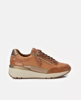 Женские кожаные кроссовки Camel Carmela, коричневый