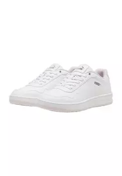 Женские кожаные кроссовки Court Classy на шнуровке PUMA, цвет Puma White Ros