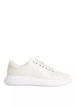 Женские кожаные кроссовки цвета экрю HW0HW01878ACG Calvin Klein, экрю