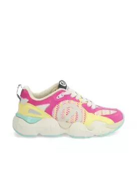 Женские кожаные кроссовки для бега в сочетании с сеткой No Name, многоцветный