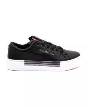 Женские кожаные кроссовки Essential Cupsel Tommy Hilfiger Tommy Hilfiger, черный