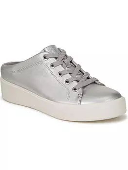 Женские кожаные кроссовки Morrison Mule Slip-On на шнуровке Naturalizer, серебряный