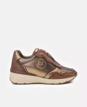 Женские кожаные кроссовки на молнии Carmela, коричневый