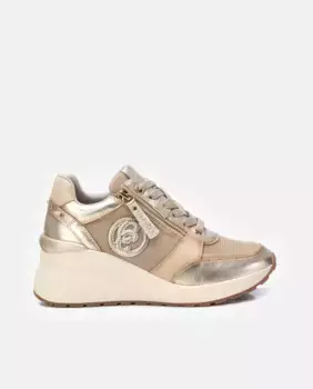 Женские кожаные кроссовки на молнии Carmela, золотой