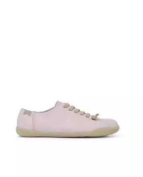 Женские кожаные кроссовки на шнурках розового цвета Camper, розовый