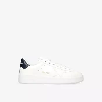 Женские кожаные кроссовки Pure Star с вышивкой звезд Golden Goose, белый