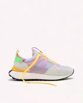 Женские кожаные кроссовки с анатомической и гибкой стелькой Gioseppo, сиреневый