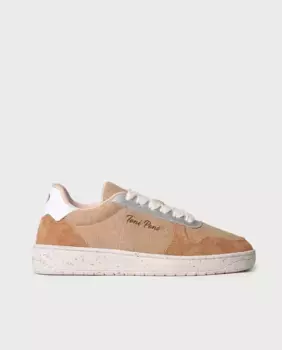 Женские кожаные кроссовки с комбинированной тканью Toni Pons, коричневый