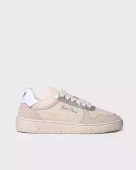 Женские кожаные кроссовки с комбинированной тканью Toni Pons, цвет Crudo