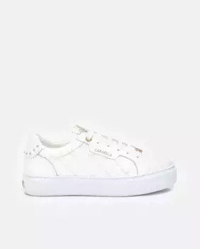 Женские кожаные кроссовки с кружевной застежкой Carmela, белый