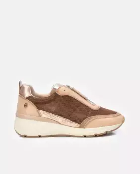 Женские кожаные кроссовки с кружевной застежкой Carmela, бежевый