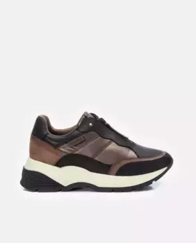 Женские кожаные кроссовки с кружевной застежкой Carmela, коричневый