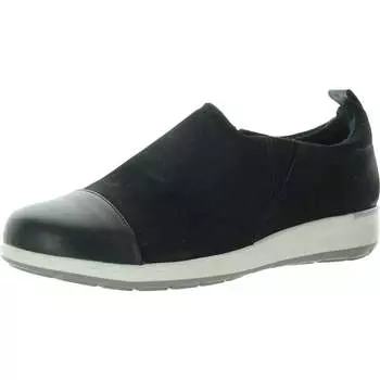 Женские кожаные кроссовки с мягкой стелькой Walking Cradles, цвет black goat