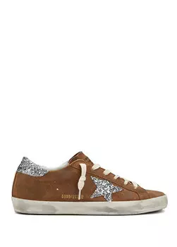 Женские кожаные кроссовки sstar tan Golden Goose