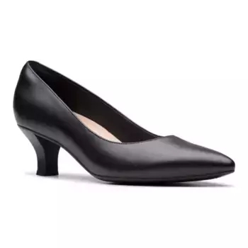 Женские кожаные лодочки Kepley vine Clarks, черный