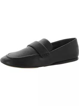 Женские кожаные лоферы без шнуровки Davis Vince, цвет Black Leather
