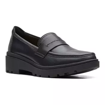 Женские кожаные лоферы Clarks Calla Ease, цвет Black Leather