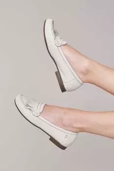 Женские кожаные лоферы 'Italian Dressing' Moshulu, белый