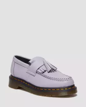 Женские кожаные лоферы с кисточками Dr. Martens Adrian, цвет Lavender — Virginia