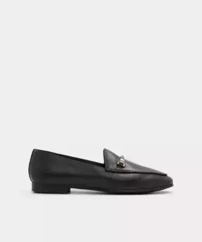 Женские кожаные лоферы с круглым носком Aldo, черный