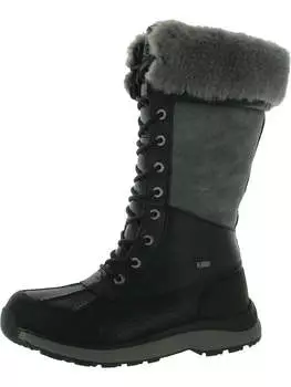 Женские кожаные меховые сапоги Adirondack Tall III до середины голени UGG, черный