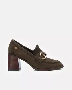 Женские кожаные мокасины цвета хаки Carmela, каки