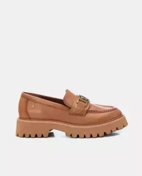 Женские кожаные мокасины на резиновой подошве Carmela, цвет Camel