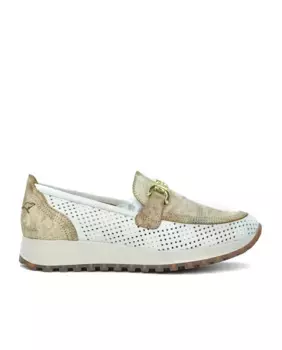 Женские кожаные мокасины с декоративной пряжкой Kangaroos, белый