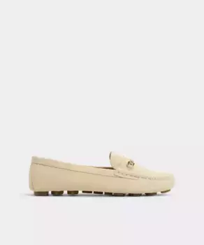 Женские кожаные мокасины с круглым носком Aldo, бежевый