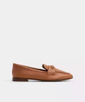Женские кожаные мокасины с квадратным носком Aldo, цвет Camel