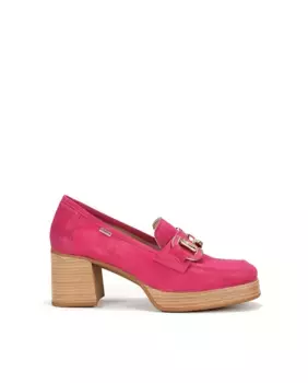 Женские кожаные мокасины с украшением Dorking, розовый