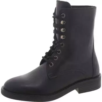 Женские кожаные мотоботы Devie Combat и ботинки на шнуровке Steve Madden, черный