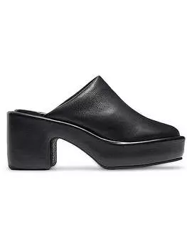 Женские кожаные мюли Dorice Slip On Clergerie Paris, цвет noir