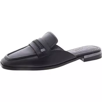 Женские кожаные мюли Elin с отделкой DKNY, черный