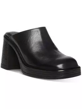 Женские кожаные мюли Flirtie на платформе Steve Madden, черный