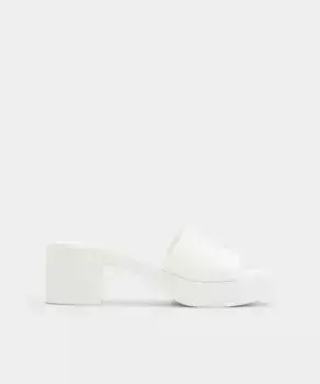 Женские кожаные мюли с квадратным носком Aldo, белый