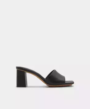 Женские кожаные мюли с квадратным носком Aldo, черный