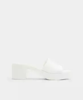 Женские кожаные мюли с квадратным носком Aldo, белый