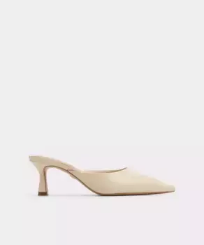 Женские кожаные мюли с заостренным носком Aldo, бежевый