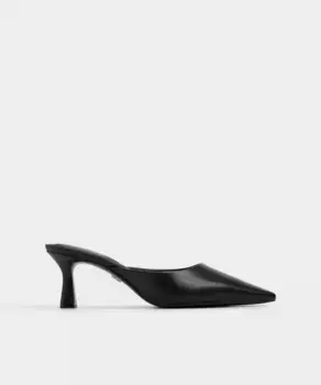 Женские кожаные мюли с заостренным носком Aldo, чёрный