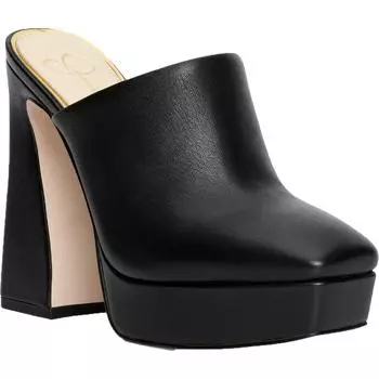 Женские кожаные мюли Slip On Jessica Simpson, цвет black eco sheep