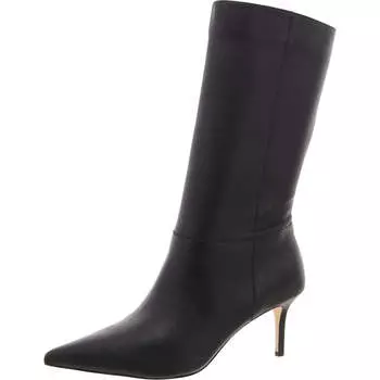 Женские кожаные нарядные сапоги до середины голени Leannah Lauren Ralph Lauren, цвет black sheep nappa