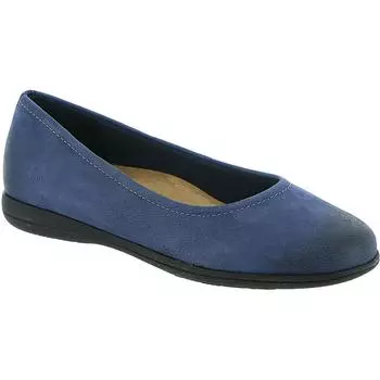 Женские кожаные нарядные туфли DARCY Slip On Trotters, синий