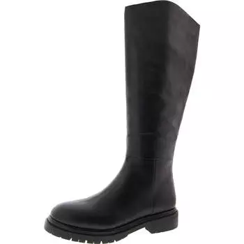 Женские кожаные однотонные сапоги до колена Raphaella Steve Madden, черный